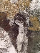 Edgar Degas After bath USA oil painting artist